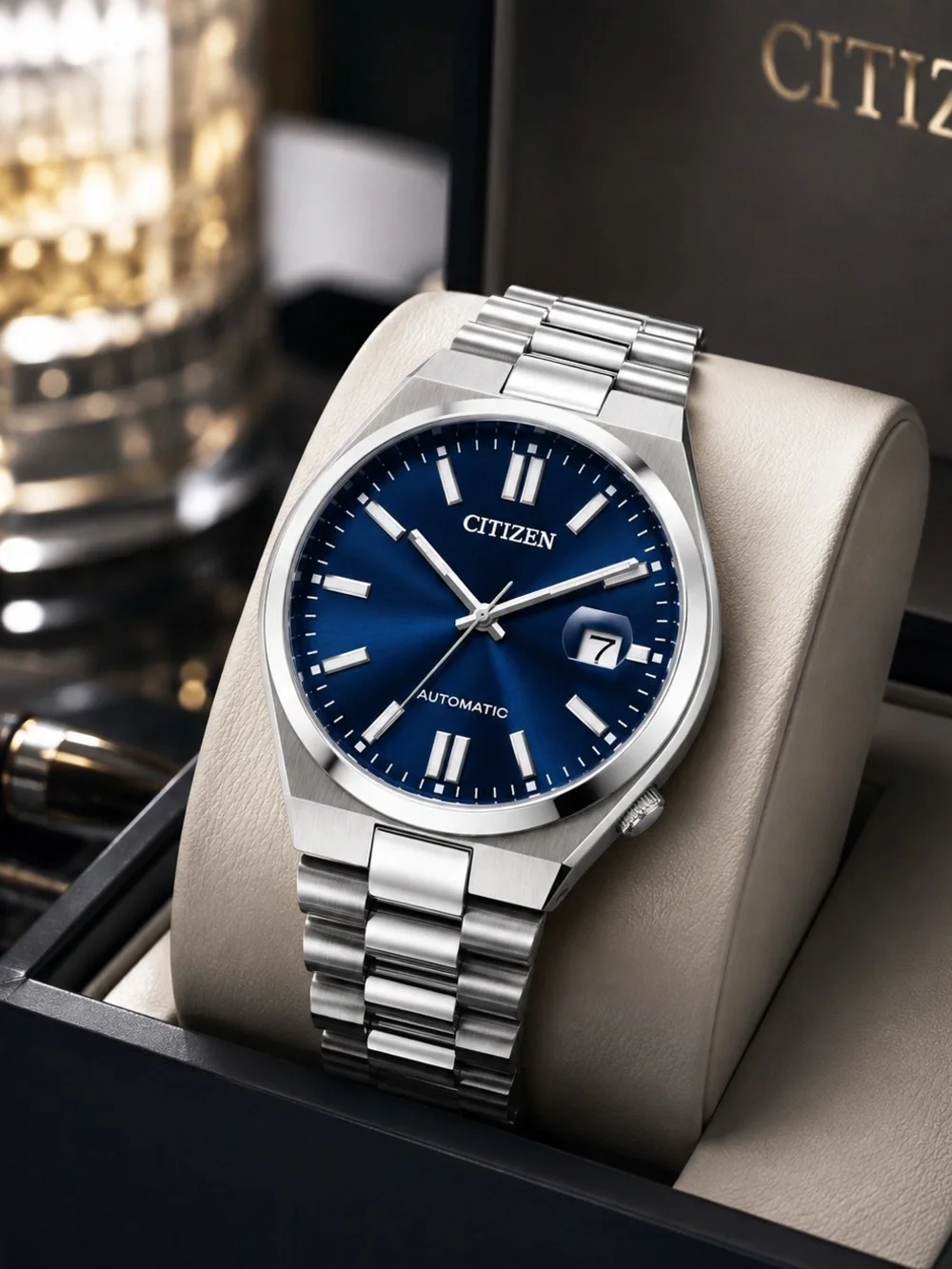 Men's Tsuyosa Automatic Stainless Steel Bracelet Watch 40mm Style NJ0150-56L